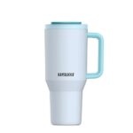Thermal mug with telescopic straw Kambukka Rio Tumbler 950ml Frosty Coconut - imagine 2