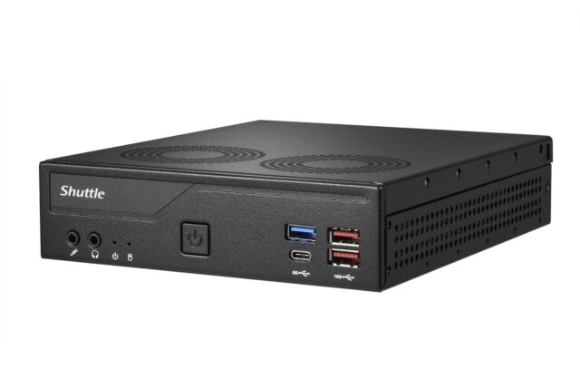Shuttle Slim PC DH770   S1700  2x HDMI  2x DP   2x 2.5G LAN  2x COM  8x USB  1x 2.5   2x M.2  24/7 permanent operation  incl. VESA - imagine 4