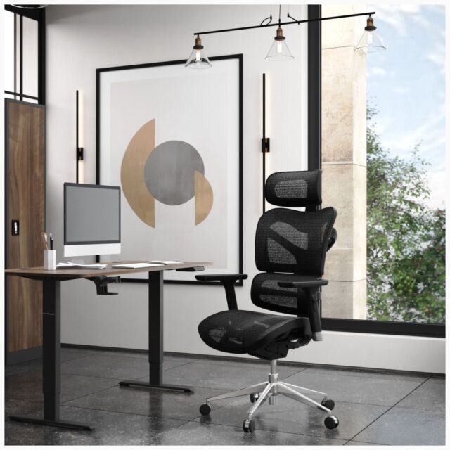 Ergonomic chair Diablo Chairs V-Commander black - imagine 5