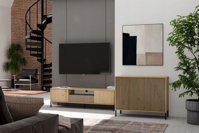 KAMARO 2D SLIM chest of drawers  cashmere colour - imagine 6