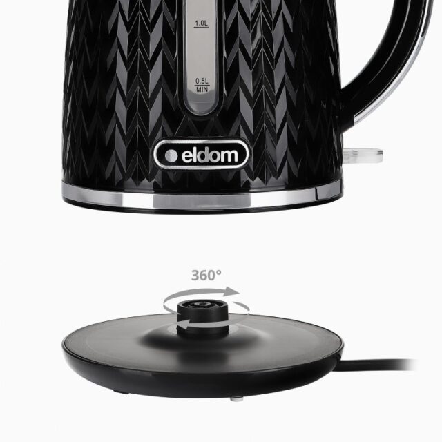 NELO kettle  capacity 1.7 l  power 2000 W  black - imagine 5