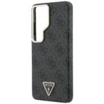 Guess PU Leather 4G Strass Triangle Logo Gold Frame Magnetic Zadní Kryt pro Samsung Galaxy S26 Ultra Black - imagine 7