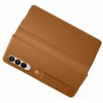Etui Samsung EF-FF926LAEGWW Z Fold 3camel Leather Filp Cover - imagine 5