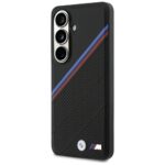 Case BMW Tricolor Metal Logo MagSafe for  Samsung Galaxy S26 black - imagine 2