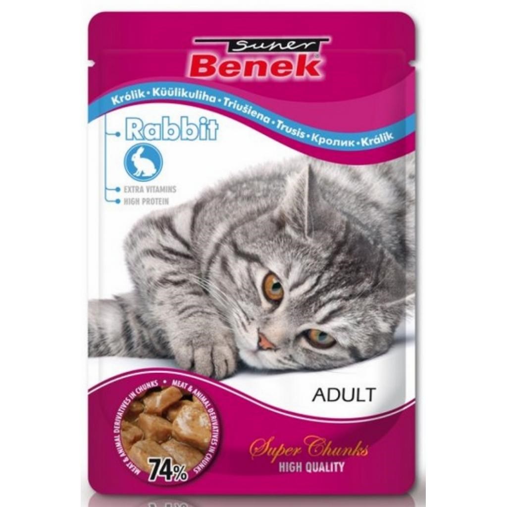 cps-543e8682bc8e22765d0f645cb745bc56-2026-03-01-18-55-11 SUPER BENEK Rabbit in sauce - wet cat food - 100 g - imagine 1