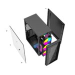 Gembird Fornax 500 Midi Tower Black - imagine 2