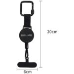 Anti-theft lanyard Beline for phone black - imagine 4