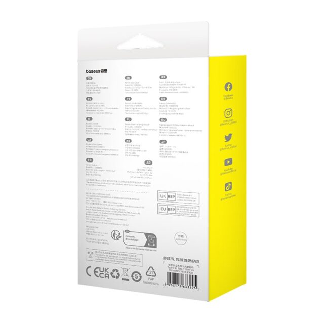 Baseus Unbreakable USB C to USB C cable 1 m 100 W - imagine 8