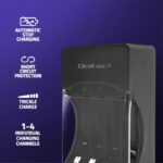 Qoltec 50653 Battery Charger for Ni-MH type R03/AAA R6/AA - imagine 2