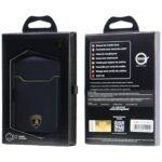 Magnetic Wallet Lamborghini D1 Genuine Leather MagSafe Phone Stand green - imagine 8
