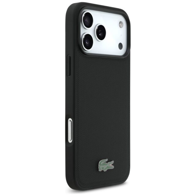 Lacoste Petit Pique Lacquer Logo MagSafe Case for iPhone 17 Pro Max Black - imagine 4