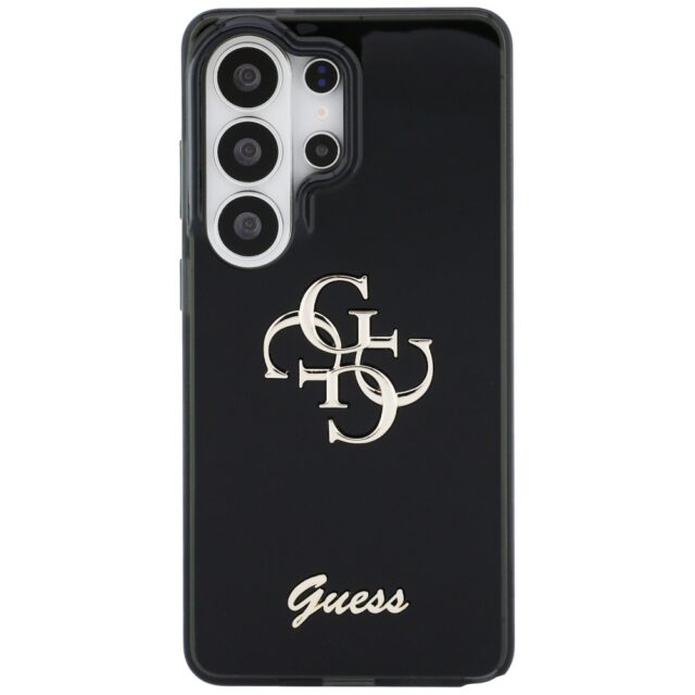 Case Guess IML Big Metal 4G Script for    Samsung Galaxy S26 Ultra black - imagine 4