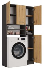 Topeshop Z.MARPOL ANT/ART bathroom storage cabinet - imagine 2