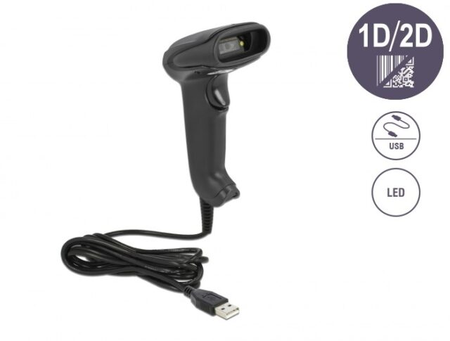 Delock USB Barcode Scanner 1D and 2D - imagine 2