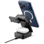 Ładowarka indukcyjna Spigen Essential     EF323MQ 3w1 25W Qi2.2 MagSafe czarny - imagine 3