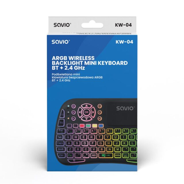 Savio SAVMKW-04 mobile device keyboard QWERTY US English USB Type-C Black - imagine 10