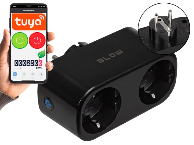 TUYA WiFi-controlled double smart socket  black - imagine 5