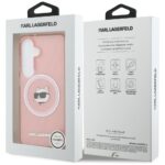 Case Karl Lagerfeld IML Repeated         Choupette MagSafe for Samsung Galaxy S26 pink - imagine 8