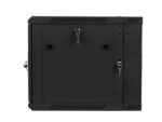 TWO-SECTION WALL-HUNG RACK CABINET 19  9U 600X600 BLACK LANBERG (FLAT PACK) - imagine 3