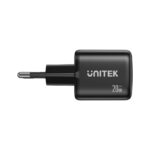 UNITEK WALL CHARGER 2X GAN USB-A & USB-C 20W BLACK - imagine 3