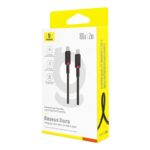 Baseus Dura Type C to Type C 100 W fast charging cable 2 m Black  Red - imagine 6