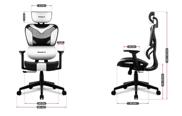 Huzaro Combat 8.0 White gaming chair - imagine 10