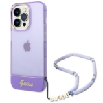 Guess GUHCP14LHGCOHU iPhone 14 Pro 6,1" purple hardcase Translucent Pearl Strap