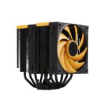 DeepCool AK620 Zero Dark Zoria Processor Air cooler 12 cm Black  Yellow 1 pc(s) - imagine 2