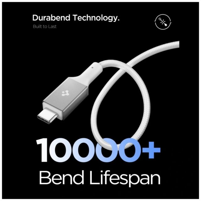 Kabel Spigen EB24015CC Essential USB-C    240W 1.5m biały - imagine 6