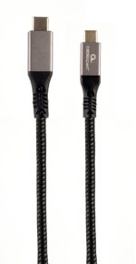 Gembird CCBP-USB3-CMCM100-1.5M USB cable USB 3.2 Gen 2 (3.1 Gen 2) USB C Black  Silver