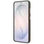 Guess PU 4G Resin Metal Logo Zadní Kryt pro Samsung Galaxy S26 Brown - imagine 5