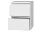 MALWA M2 WHITE BEDSIDE TABLE - imagine 3