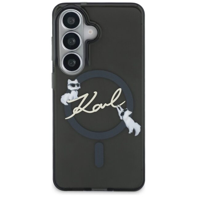 Case Karl Lagerfeld IML KC Script        MagSafe for Samsung Galaxy S26 Plus black - imagine 3