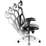 Ergonomic chair Diablo Chairs V-Basic black-gray - imagine 8