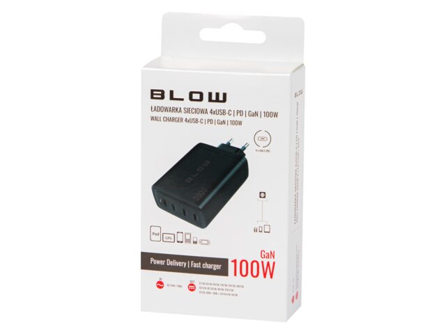 Wall charger USB-Cx4 PD 100W GAN black - imagine 2