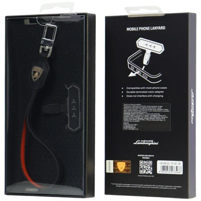 Universal Lamborghini D1 Leather Handstrap orange - imagine 3