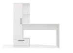 Cosmo Desk + Bookcase Set  White