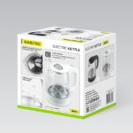 Czajnik elektryczny szklany 1 7L 2200W MR-063-WHITE MAESTRO - imagine 6