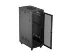 Rack cabinet 19  32U 600x1000 black perforated doo - imagine 5