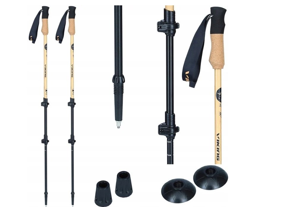 cps-5ab94400c5e147ec0db244472e76c986-2026-03-30-04-24-23 Viking Bamboo Pro Trekking Poles Brown 65-135 - imagine 1