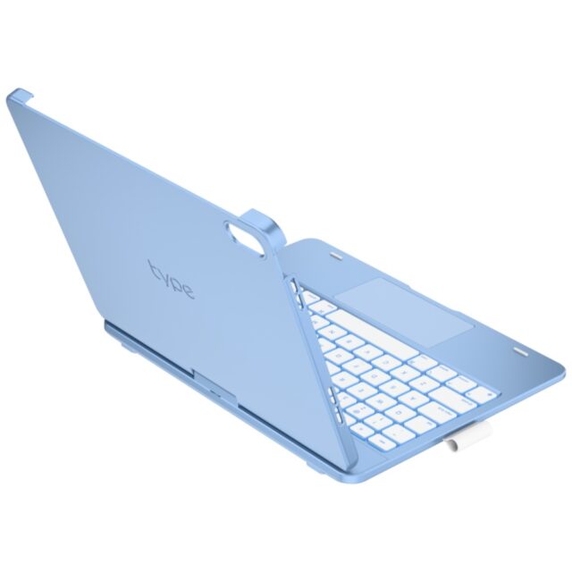 Case Flexbook Touch Typecase with keyboard for  iPad 11" (A16) 2025 / iPad 10.9" 2022 light blue - imagine 9