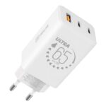 OBAL:ME GaN Cestovní Nabíječka USB-A + 2xUSB-C 65W White (Pošk. Balení)