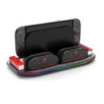 iPega SW2210 Multifunkční Nabíjecí RGB Stojan pro Nintendo Switch 2 Black (Pošk. Balení)