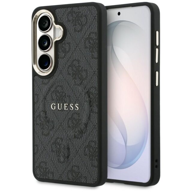 Case Guess 4G Embossed Ring MagSafe for   Samsung Galaxy S26 Plus black - imagine 2