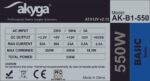 Akyga AK-B1-550 power supply unit 550 W 20+4 pin ATX ATX Grey - imagine 4