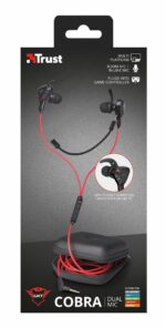 Trust TRU GXT 408 Headset In-ear 3.5 mm connector Black  Red