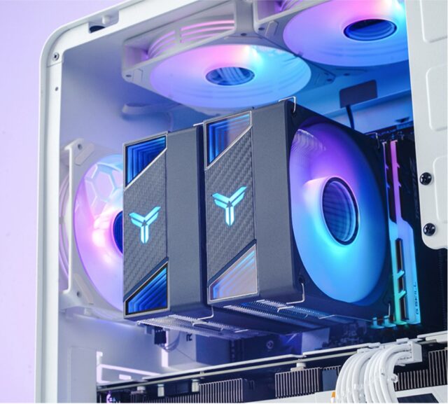 Jonsbo CR-3000 CPU Cooler Dual Tower  ARGB - 2x 120 mm  black - imagine 3