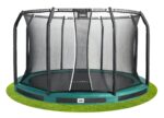 Trampoline Premium Ground Combo 427 cm green - imagine 5