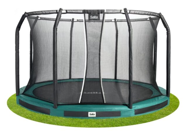 Trampoline Premium Ground Combo 427 cm green - imagine 5