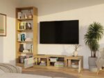 MALWA 140 TV cabinet  artisan oak/cashmere - imagine 8